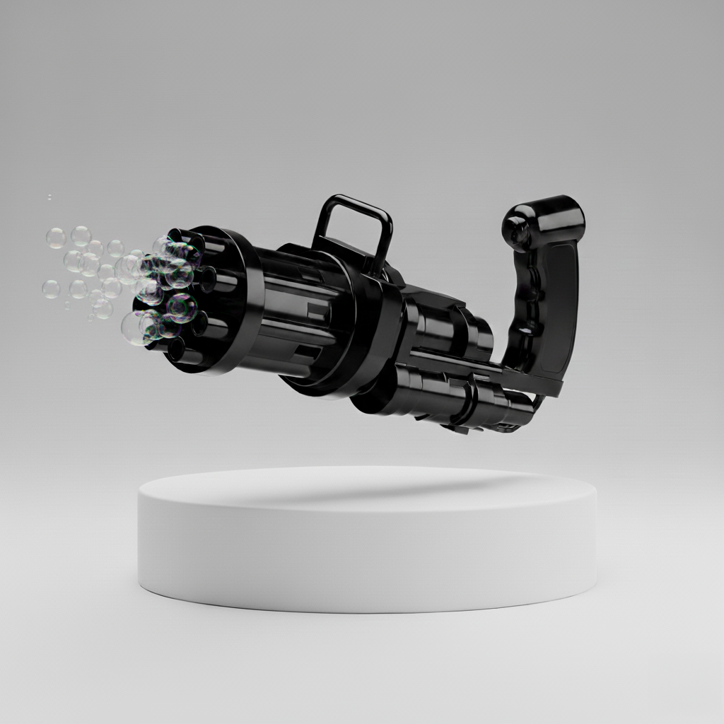 Bubble Gun - 8 Hole Automatic Gatling Bubble Gun