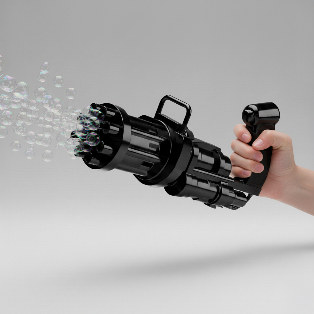 Bubble Gun - 8 Hole Automatic Gatling Bubble Gun