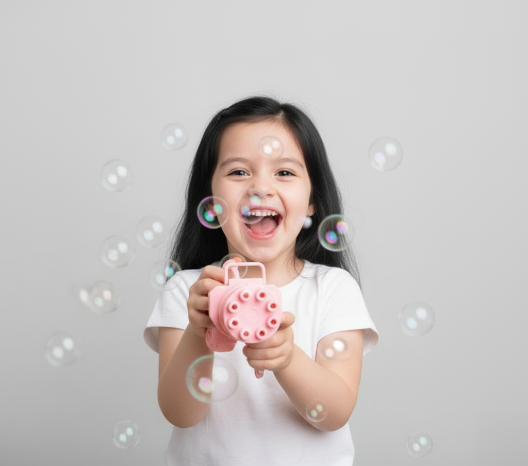 Bubble Gun - 8 Hole Automatic Gatling Bubble Gun